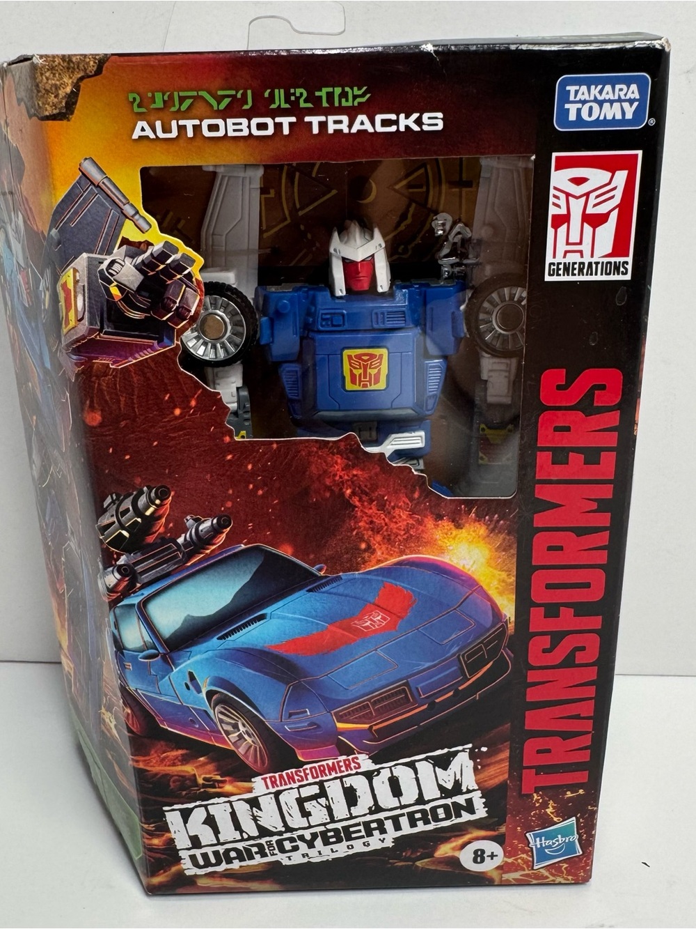 Transformers Kingdom War for Cybertron Autobot Tracks Deluxe Figure